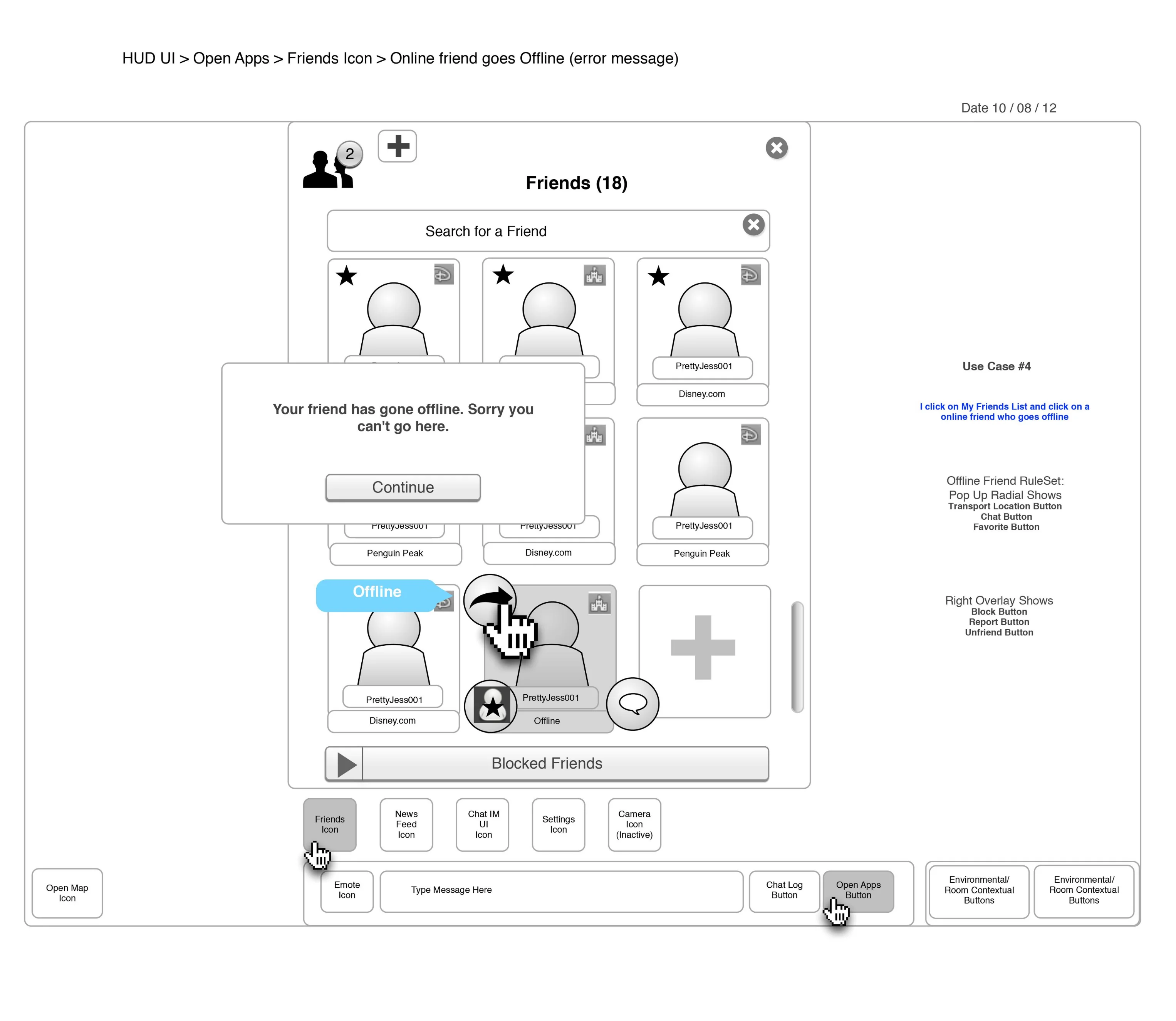 Understanding actions wireframe